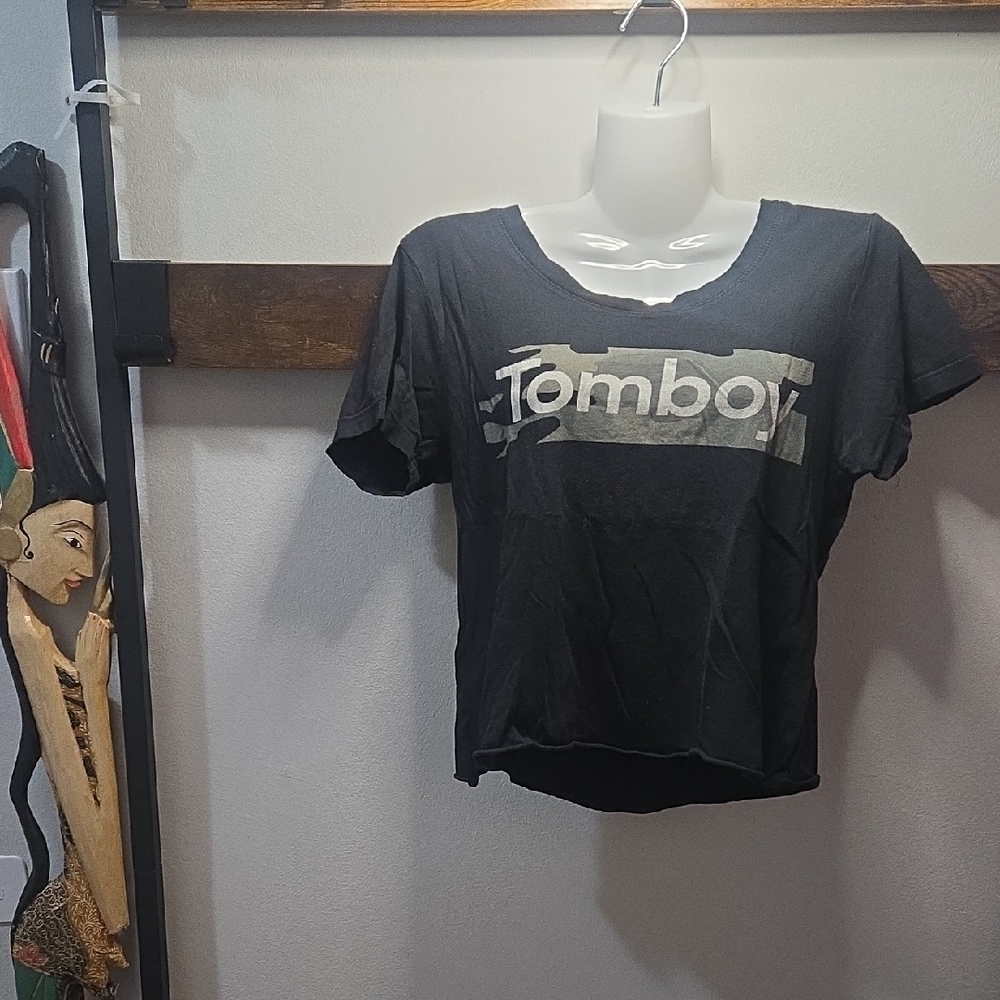 Ecko Unlimited Tomboy Camo Cropped Black Short Sleeve Tee(🛍 Bundle ANY 6/$36)